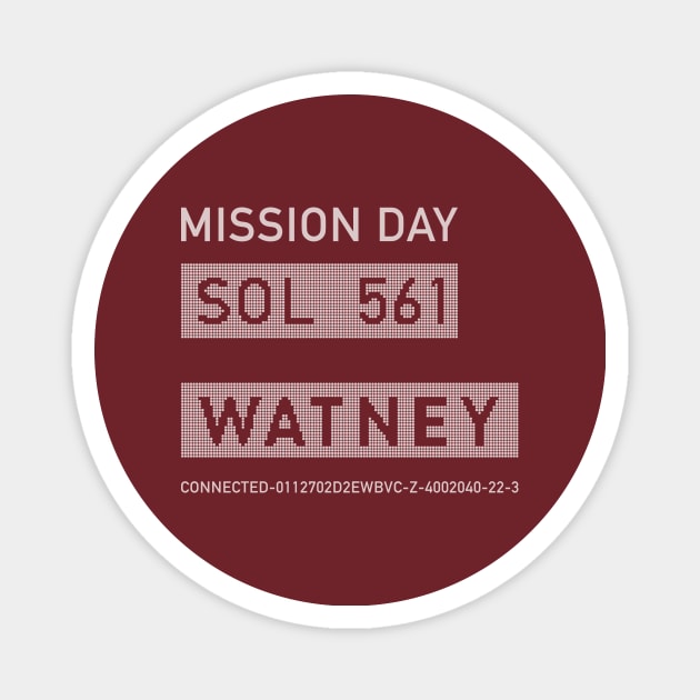 The Martian – Watney Emblem Magnet by GraphicGibbon